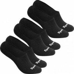 SportSpar.de ""Sparlinge"" Füßlinge Sneaker Socken 3 Paar schwarz