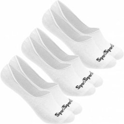 SportSpar.de ""Sparlinge"" Füßlinge Sneaker Socken 3 Paar weiß