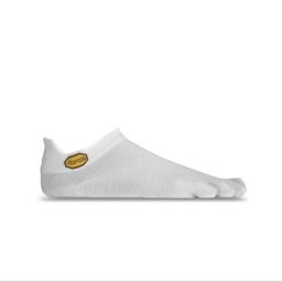 Vibram Unisex No Show Zehensocken weiß