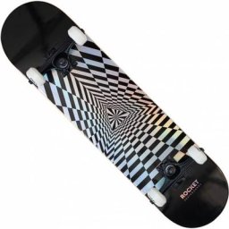 Rocket Prism Foil Silver 7,75"" Skateboard RKT-COM-1554