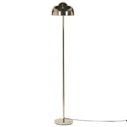 Stehlampe Gold 148 cm aus Stahl mit langem Kabel mit Schalter rund Industrie Look Modernes Design