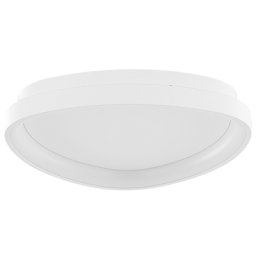 LED Deckenleuchte Weiß Stahl und Acryl Dreieckig Flach Warmweiß Modern Unterputzmontage für Wohnzimmer Küche Bad Schlafzimmer Esszimmer Flur