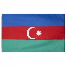 Aserbaidschan Flagge MUWO ""Nations Together"" 90 x 150 cm