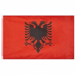 Albanien Flagge MUWO ""Nations Together"" 90 x 150 cm