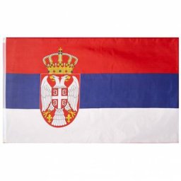 Serbien Flagge MUWO ""Nations Together"" 90 x 150 cm