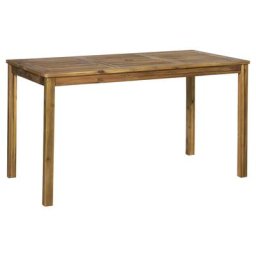 MiaMöbel Gartentisch Akazie 135x80cm Massivholz Akazie Modern