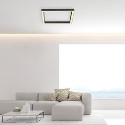 Paul Neuhaus Pure-Lines LED Deckenleuchte quadratisch mit Dimmer und CCT, 6022-13,