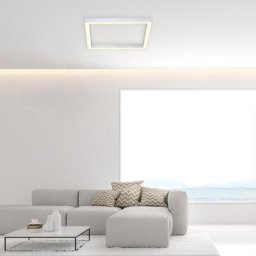 Paul Neuhaus Pure-Lines LED Deckenleuchte quadratisch mit Dimmer und CCT, 6022-95,