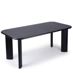 Esstisch OFFGRID - Esstisch, für 8 Personen, schwarzes Eschenholz, 90 x 180cm