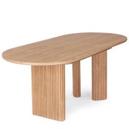 Ausziehbarer Esstisch ADRIANO - Ausziehbarer Esstisch, für 4-6 Personen, Natürliches Eschenholz, 150 x 190cm