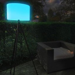 tint von MÜLLER-LICHT tint Khaya white+color RGBW LED Stehleuchte mit Dimmer, 404052,