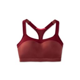 Brooks Damen C-Cup Dare Racerback Run Bra rot