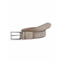 Walbusch Herren Velours Präge Dehngürtel einfarbig Beige