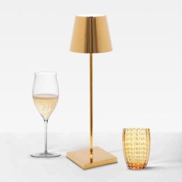 zafferano Poldina Pro USB Akku LED Tischleuchte mit Dimmer & CCT, LD0340O3,