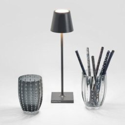zafferano Poldina Pro Micro Akku LED Tischleuchte mit Dimmer, LD0490N3,