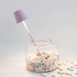 zafferano Poldina Pro Micro Akku LED Tischleuchte mit Dimmer, LD0490P3,