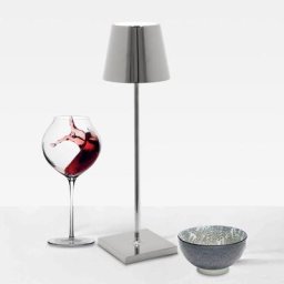 zafferano Poldina Pro USB Akku LED Tischleuchte mit Dimmer & CCT, LD0340C3,