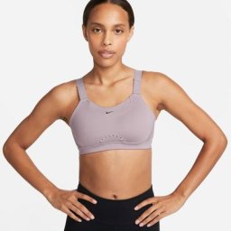 Nike Damen Alpha High-Support Padded Adjustable Sports Bra C-E Cup lila