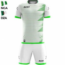 Zeus Mundial Teamwear Set Trikot mit Shorts weiß grün