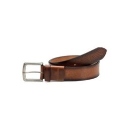 Walbusch Herren Jeans-Gürtel Braun einfarbig