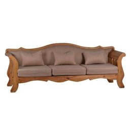 MiaMöbel Mexico Sofa 3-Sitzer Massivholz Pinie Landhaus Mexiko Möbel Mexikanisch