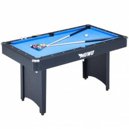 MUWO ""Winner"" Billardtisch 153x84x79 cm schwarz blau
