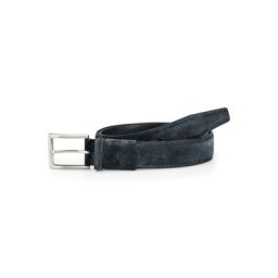 Walbusch Herren Velours Dehngürtel einfarbig Navy