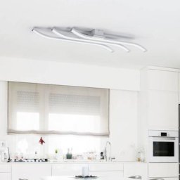 Euluna LED-Deckenlampe Largo 3-flg. 83 cm alu