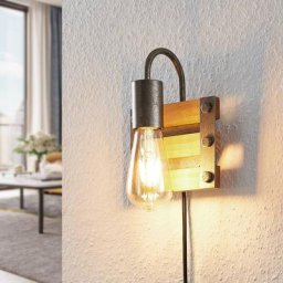 Lindby Jamina Holz-Wandleuchte, einflammig