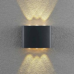 Lindby Gatlin LED-Außenwandleuchte, 16 cm