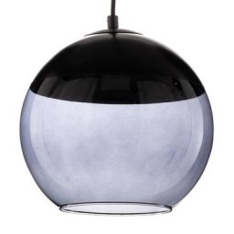 Euluna Hängelampe Hira, einflammig, schwarz/grau