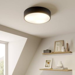 Euluna Deckenleuchte Cleo, Ø 40 cm, schwarz