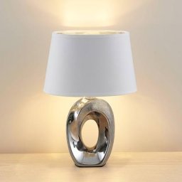 Lindby Alenja Tischlampe aus Keramik und Stoff