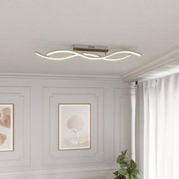 Lucande Mairia LED-Deckenleuchte, wellenförmig
