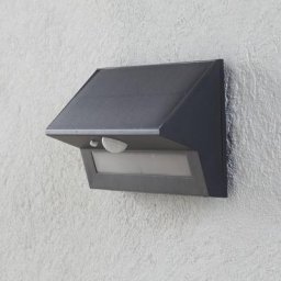Lindby LED-Solar-Außenwandlampe Kristiana mit Sensor