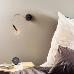 Euluna Wandleuchte Flexa mit Flexarm, schwarz