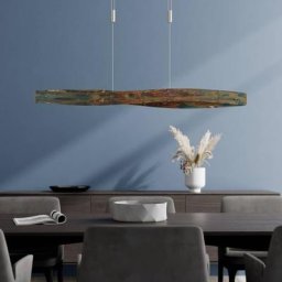 Lucande LED-Pendelleuchte Lian m. oxidierter Oberfläche