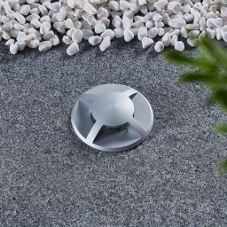 Lucande Bodeneinbauleuchte Edwina aus Aluminium