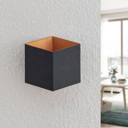 Arcchio Alima LED-Wandlampe, dimmbar, IP44 schwarz
