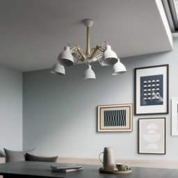 Euluna Deckenlampe Skansen 5-flammig verstellbar, weiß