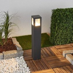 Lucande Eckige LED-Wegeleuchte Nicola, IP54