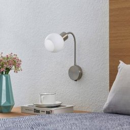 Lindby Lioma Wandleuchte mit Flexarm, nickel