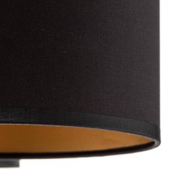 Euluna Deckenleuchte Soho zylindrisch 3-flg. schwarz/gold
