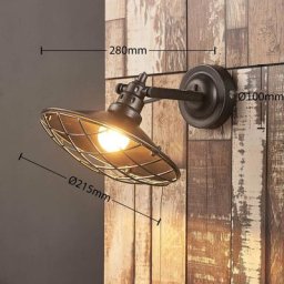 Lindby Pekka - Wandlampe mit Gitterabdeckung