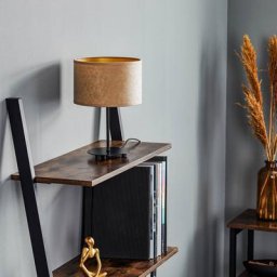 Euluna Tischlampe Golden Roller Höhe 30cm beige/gold