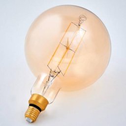 Lindby E27 LED-Lampe Filament 8W 800lm 1.800K amber Globe