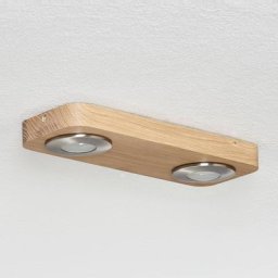 Euluna LED-Deckenlampe Sunniva in natürlichem Holz-Design