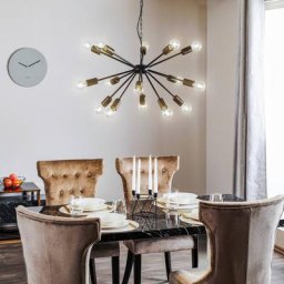 Nowodvorski Lighting Hängeleuchte Rod Black XV, schwarz, 15-flammig