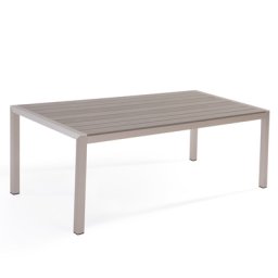 Gartentisch Grau Aluminium für 6 Personen 180 x 90 cm Modern Design