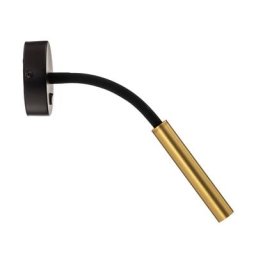 Nowodvorski Lighting Wandleuchte Stalactite flexibler Arm 1fl messing
